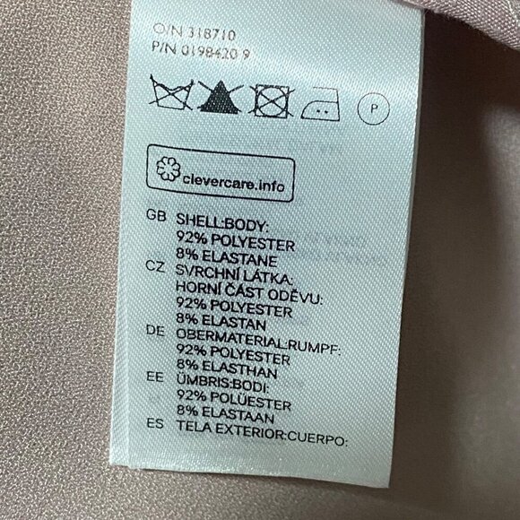 H&M Blazer Pale Pink Open Front Blazer Size 12 - Picture 7 of 7